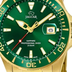 Jaguar Herren Armbanduhr Executive J877/2 Analog Edelstahl gold UJ877/2