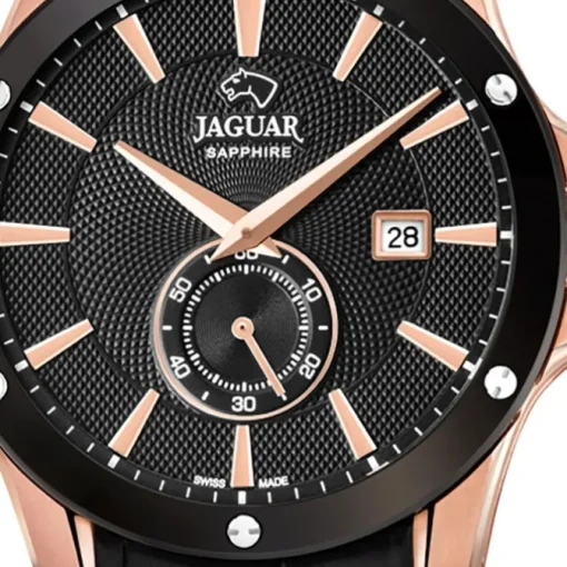 Jaguar Herren Armbanduhr ACM J882/1 Analog Leder schwarz UJ882/1