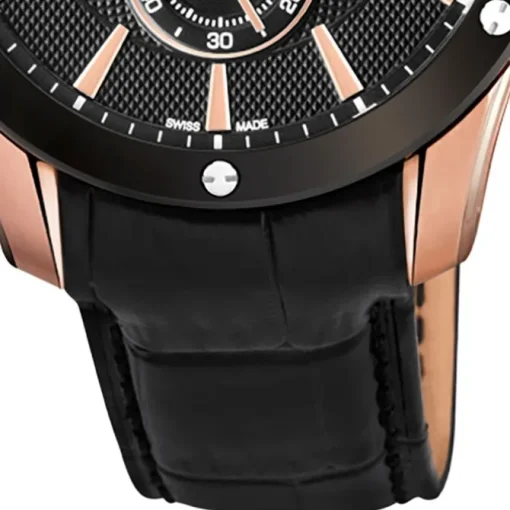 Jaguar Herren Armbanduhr ACM J882/1 Analog Leder schwarz UJ882/1