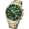 Jaguar Herren-Armbanduhr Edelstahl silber gold J862/3 Saphir Executive UJ862/3