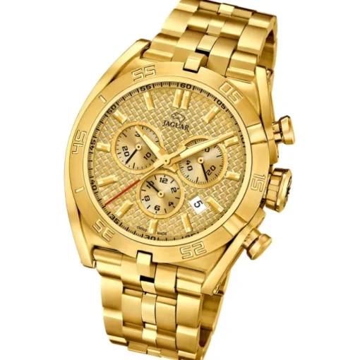 Jaguar Herren-Armbanduhr Edelstahl gold J853/2 Saphir Executive UJ853/2