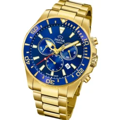 Jaguar Herren-Armbanduhr Edelstahl gold J864/2 Saphir Executive UJ864/2