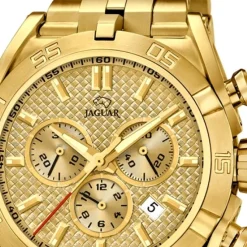 Jaguar Herren-Armbanduhr Edelstahl gold J853/2 Saphir Executive UJ853/2