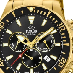 Jaguar Herren-Armbanduhr Edelstahl gold J864/3 Saphir Executive UJ864/3