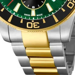 Jaguar Herren-Armbanduhr Edelstahl silber gold J862/3 Saphir Executive UJ862/3