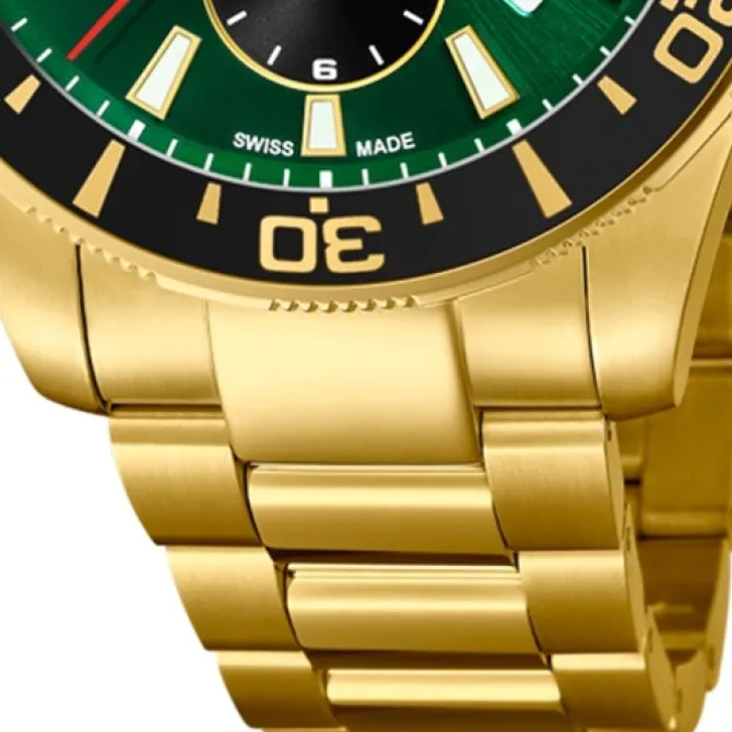 Jaguar Herren-Armbanduhr Edelstahl gold J864/1 Saphir Executive UJ864/1