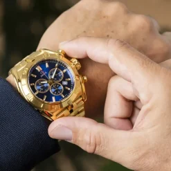 Jaguar Herren-Armbanduhr Edelstahl gold J853/3 Saphir Executive UJ853/3