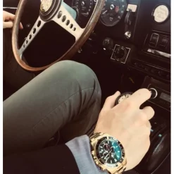 Jaguar Herren-Armbanduhr Edelstahl gold J864/1 Saphir Executive UJ864/1