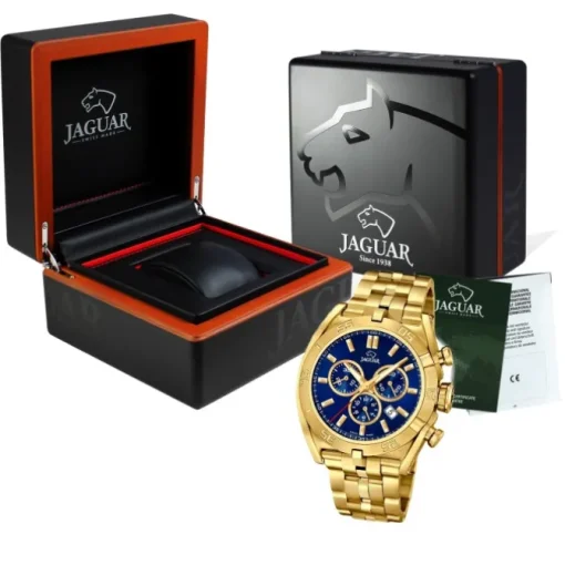 Jaguar Herren-Armbanduhr Edelstahl gold J853/3 Saphir Executive UJ853/3