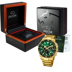 Jaguar Herren-Armbanduhr Edelstahl gold J864/1 Saphir Executive UJ864/1