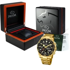 Jaguar Herren-Armbanduhr Edelstahl gold J864/3 Saphir Executive UJ864/3