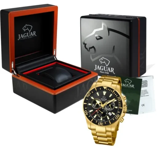 Jaguar Herren-Armbanduhr Edelstahl gold J864/3 Saphir Executive UJ864/3