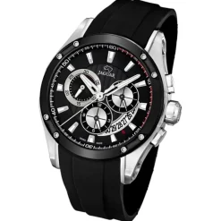 JAGUAR Herren-Armbanduhr Special Edition Saphirglas Quarz PU schwarz UJ688/1