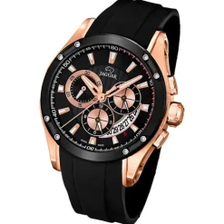 JAGUAR Herren-Armbanduhr Special Edition Saphirglas Quarz PU schwarz UJ691/1