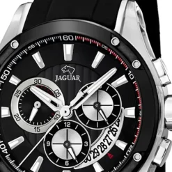JAGUAR Herren-Armbanduhr Special Edition Saphirglas Quarz PU schwarz UJ688/1