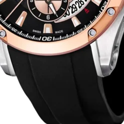 JAGUAR Herren-Armbanduhr Special Edition Saphirglas Quarz PU schwarz UJ689/1