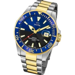 Jaguar Herrenuhr Edelstahl silber gold Jaguar Pro Diver Armbanduhr UJ863/3