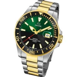 Jaguar Herrenuhr Edelstahl silber gold Jaguar Pro Diver Armbanduhr UJ863/4