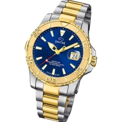 Jaguar Herrenuhr Edelstahl silber gold Jaguar Pro Diver Armbanduhr UJ970/2