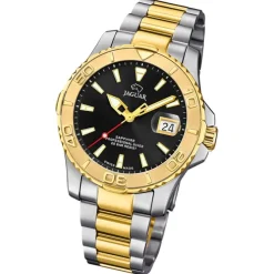 Jaguar Herrenuhr Edelstahl silber gold Jaguar Pro Diver Armbanduhr UJ970/3