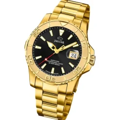 Jaguar Herrenuhr Edelstahl gold Jaguar Pro Diver Armbanduhr UJ971/3