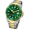 Jaguar Herrenuhr Edelstahl silber gold Jaguar Pro Diver Armbanduhr UJ863/B