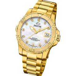 Jaguar Herrenuhr Edelstahl gold Jaguar Pro Diver Armbanduhr UJ971/5