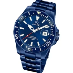 Jaguar Herrenuhr Edelstahl blau Jaguar Pro Diver Armbanduhr UJ987/1