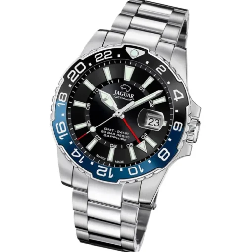 Jaguar Herrenuhr Edelstahl silber Jaguar Ceramic Armbanduhr UJ1011/4
