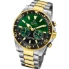 Jaguar Herrenuhr Edelstahl silber gold Jaguar Connected Armbanduhr UJ889/5