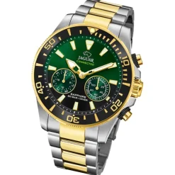 Jaguar Herrenuhr Edelstahl silber gold Jaguar Connected Armbanduhr UJ889/5