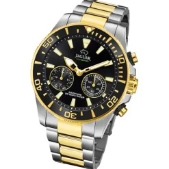 Jaguar Herrenuhr Edelstahl silber gold Jaguar Connected Armbanduhr UJ889/2