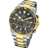 Jaguar Herrenuhr Edelstahl silber gold Jaguar Connected Armbanduhr UJ889/4