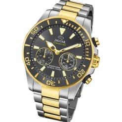 Jaguar Herrenuhr Edelstahl silber gold Jaguar Connected Armbanduhr UJ889/4