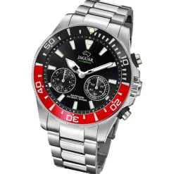 Jaguar Herrenuhr Edelstahl silber Jaguar Connected Armbanduhr UJ888/3