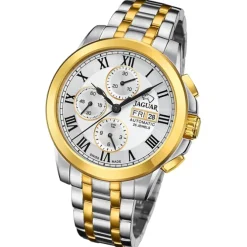 Jaguar Herrenuhr Edelstahl silber gold Le Chronographe Armbanduhr UJ1001/1