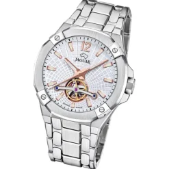 Jaguar Herrenuhr Edelstahl silber Jaguar Balancier Armbanduhr UJ1007/1
