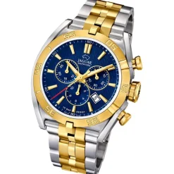Jaguar Herrenuhr Edelstahl silber gold Jaguar Executive Armbanduhr UJ855/A