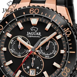 Jaguar Herrenuhr Edelstahl schwarz Jaguar Ceramic Armbanduhr UJ1023/1