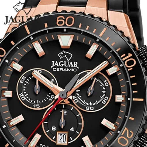 Jaguar Herrenuhr Edelstahl schwarz Jaguar Ceramic Armbanduhr UJ1023/1