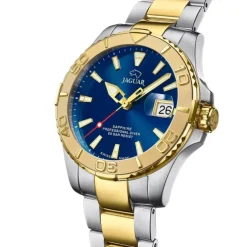 Jaguar Herrenuhr Edelstahl silber gold Jaguar Pro Diver Armbanduhr UJ970/2