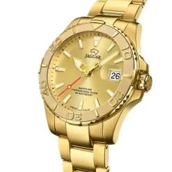 Jaguar Herrenuhr Edelstahl gold Jaguar Pro Diver Armbanduhr UJ971/4