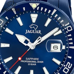 Jaguar Herrenuhr Edelstahl blau Jaguar Pro Diver Armbanduhr UJ987/1