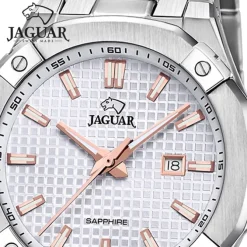 Jaguar Herrenuhr Edelstahl silber Jaguar Diplomatic Armbanduhr UJ1009/1