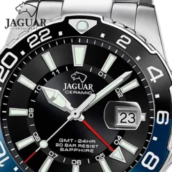 Jaguar Herrenuhr Edelstahl silber Jaguar Ceramic Armbanduhr UJ1011/4