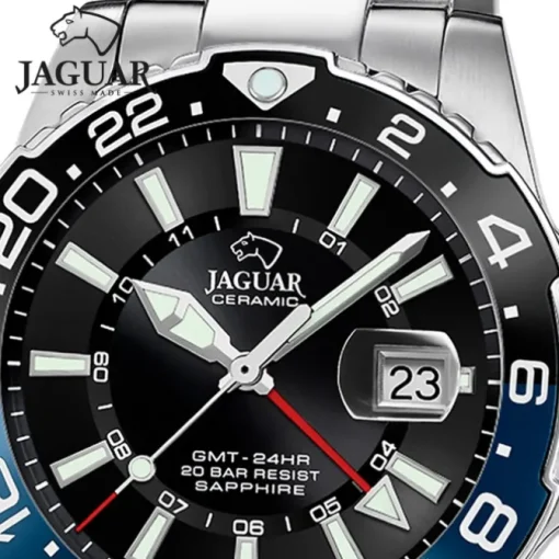 Jaguar Herrenuhr Edelstahl silber Jaguar Ceramic Armbanduhr UJ1011/4