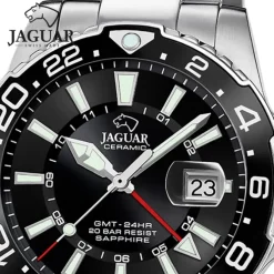 Jaguar Herrenuhr Edelstahl silber Jaguar Ceramic Armbanduhr UJ1011/6