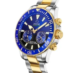 Jaguar Herrenuhr Edelstahl silber gold Jaguar Connected Armbanduhr UJ889/6