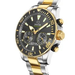 Jaguar Herrenuhr Edelstahl silber gold Jaguar Connected Armbanduhr UJ889/4