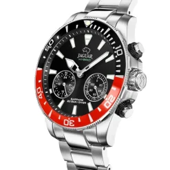 Jaguar Herrenuhr Edelstahl silber Jaguar Connected Armbanduhr UJ888/3